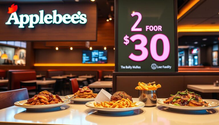 Applebee's 2 for $30 Menu