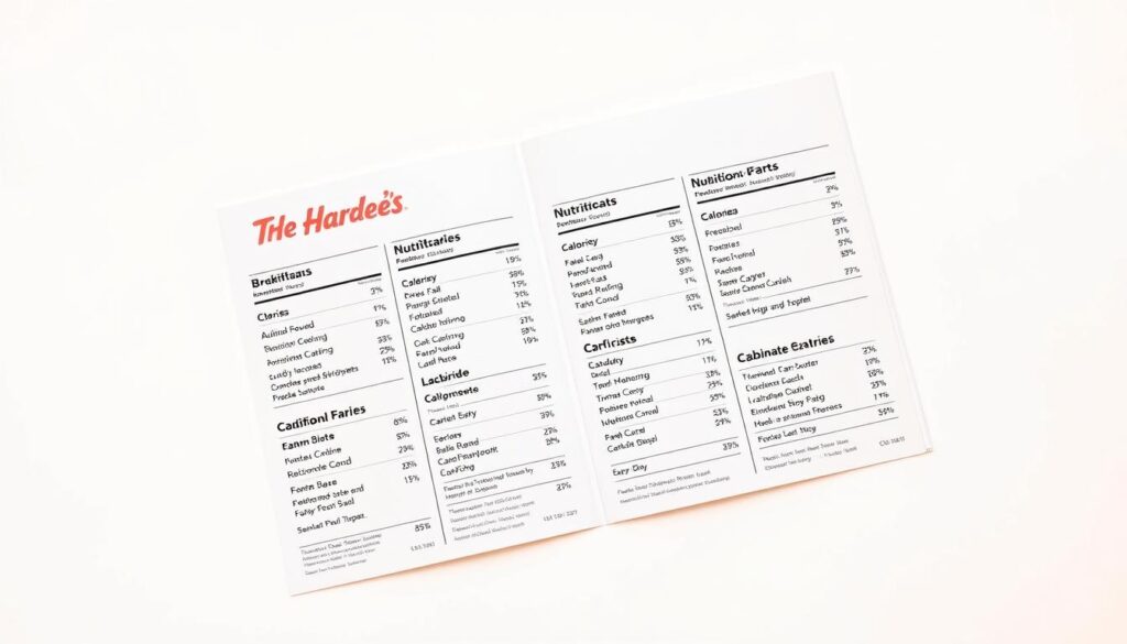 Hardee's Breakfast Nutrition Guide: A clean, minimalist design showcasing the nutritional information for Hardee's breakfast menu items. The guide is presented on a crisp, white background, with a soft, warm lighting that highlights the clear, legible typeface. The layout is organized into distinct sections, with each item's calorie, fat, and carbohydrate content displayed in a neat, tabular format. The overall aesthetic conveys a sense of health-consciousness and transparency, inviting the viewer to make informed choices about their breakfast selections at Hardee's. Hardee's Breakfast Nutrition Guide: A clean, minimalist design showcasing the nutritional information for Hardee's breakfast menu items. The guide is presented on a crisp, white background, with a soft, warm lighting that highlights the clear, legible typeface. The layout is organized into distinct sections, with each item's calorie, fat, and carbohydrate content displayed in a neat, tabular format. The overall aesthetic conveys a sense of health-consciousness and transparency, inviting the viewer to make informed choices about their breakfast selections at Hardee's.