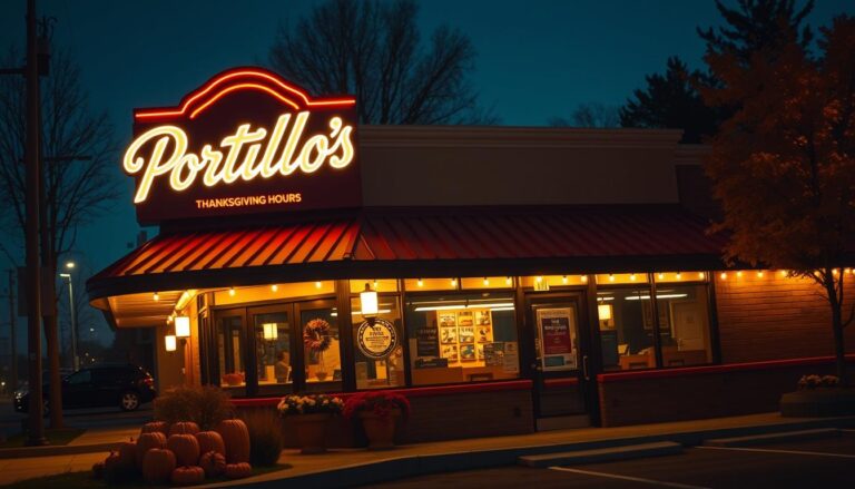 is portillo s open on thanksgiving